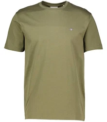 Gant T-Shirt SHIELD Regular Fit Dunkelgrün/Khaki