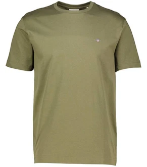 Gant T-Shirt SHIELD Regular Fit Dunkelgrün/Khaki