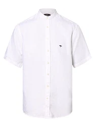 FYNCH-HATTON Outdoor Summer Linen Hemd Weiß/Creme