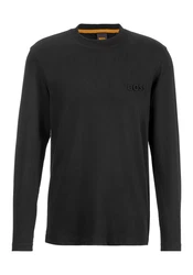 BOSS ORANGE Langarmshirt Teebasiclong Schwarz/Dunkelgrau