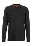 BOSS ORANGE Langarmshirt Teebasiclong Schwarz/Dunkelgrau