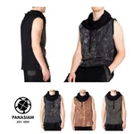 PANASIAM T-Shirt Urban Tanktop Hooded T-Shirt Schwarz/Rot/Dunkelgrau/Dunkelgrün/Braun/Gelb/Khaki