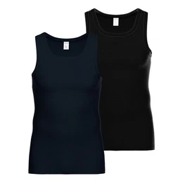 Unterhemd 2er Pack Athletic Shirt (2-St., 2 Stck) mit Feinripp Haptik