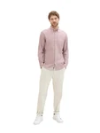 TOM TAILOR Langarmhemd Rosa/Lila/Dunkelrot/Weiß