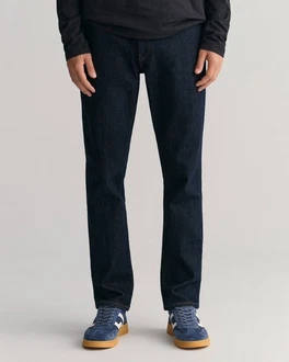 Gant Slim-fit-Jeans SLIM GANT JEANS Dunkelblau/Lila/Blau