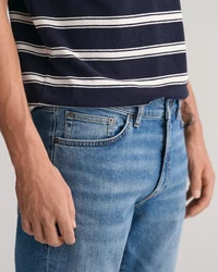 Gant Slim-fit-Jeans SLIM GANT JEANS Blau/Rot/Hellblau