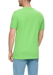 s.Oliver T-Shirt aus Baumwoll-Jersey mit Sinalco-Print Artwork Grün/Neonfarben