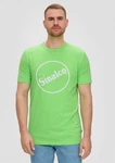 s.Oliver T-Shirt aus Baumwoll-Jersey mit Sinalco-Print Artwork Grün/Neonfarben