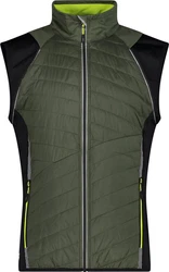 CAMPAGNOLO MAN JACKET WITH DETACHABLE SLEEVES OIL GREEN-NERO