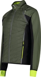 CAMPAGNOLO MAN JACKET WITH DETACHABLE SLEEVES OIL GREEN-NERO