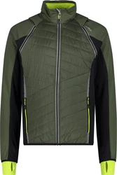 CAMPAGNOLO MAN JACKET WITH DETACHABLE SLEEVES OIL GREEN-NERO
