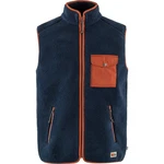 Fjällräven Fleecejacke Vardag Dunkelblau/Braun/Hellblau/Rot