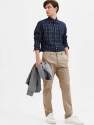 SELECTED HOMME Hose 'Miles' Khaki/Beige