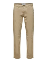 SELECTED HOMME Hose 'Miles' Khaki/Beige