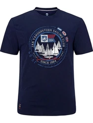 Jan Vanderstorm T-Shirt TERNO Dunkelblau