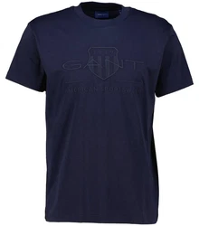 Gant T-Shirt Herren Regular Shield Blau
