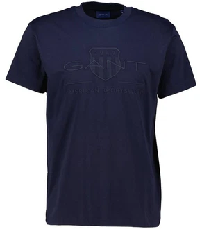 Gant T-Shirt Herren Regular Shield Blau Gant T-Shirt Herren Regular Shield Blau