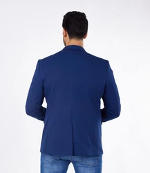 Denim Distriqt Jerseysakko Sportlich Jersey Sakko mit Stretch Blau (46)