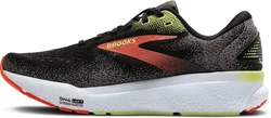 Brooks Ghost 16 Herren Laufschuh SCHWARZ/MANDARINROT/GRÜN