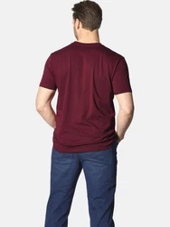 Jan Vanderstorm T-Shirt TERNO Bordeaux/Dunkelrot