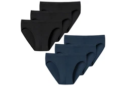 uncover by SCHIESSER Slip Basic Supermini Mini (3-St) Dunkelblau/Blau/Schwarz