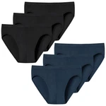uncover by SCHIESSER Slip Basic Supermini Mini (3-St) Dunkelblau/Blau/Schwarz