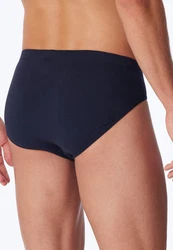 uncover by SCHIESSER Slip Basic Supermini Mini (3-St) Dunkelblau/Blau
