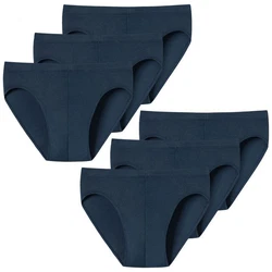 uncover by SCHIESSER Slip Basic Supermini Mini (3-St) Dunkelblau/Blau