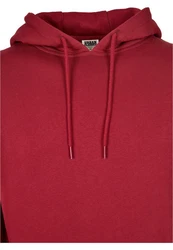 Urban Classics Sweatshirt Herren Organic Basic Hoody (1-tlg) Rot/Dunkelrot/Rosa