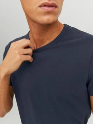 Jack & Jones T-Shirt BASIC 3er Pack Dunkelblau/Blau