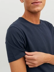 Jack & Jones T-Shirt BASIC 3er Pack Dunkelblau/Blau
