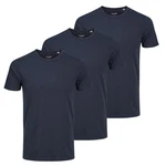 Jack & Jones T-Shirt BASIC 3er Pack Dunkelblau/Blau