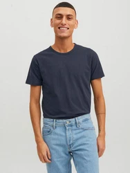 Jack & Jones T-Shirt BASIC 3er Pack Dunkelblau/Blau