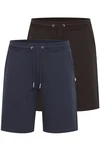 !Solid Sweatshorts 2Pack Dunkelblau/Blau