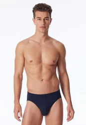 uncover by SCHIESSER Slip Basic Supermini Mini (3-St) Dunkelblau/Blau
