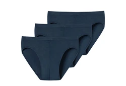 uncover by SCHIESSER Slip Basic Supermini Mini (3-St) Dunkelblau/Blau/Schwarz