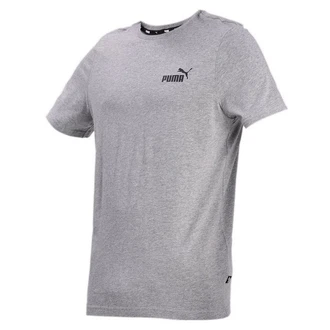 PUMA T-Shirt Essentials Small Logo T-Shirt Herren Grau/Dunkelgrau