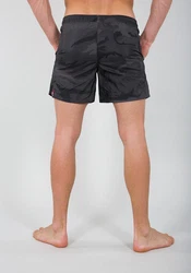 Alpha Industries Basic Swim Short Orange/Dunkelgrün/Schwarz/Dunkelgrau