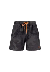 Alpha Industries Basic Swim Short Orange/Dunkelgrün/Schwarz/Dunkelgrau