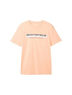 TOM TAILOR Denim T-Shirt Orange/Rosa TOM TAILOR Denim T-Shirt Orange/Rosa