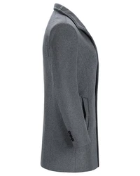 Allthemen Kurzmantel Herren Wintermantel mit Stehkragen Dunkelgrau/Grau/Dunkelblau/Hellgrau
