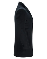 Allthemen Kurzmantel Herren Wintermantel mit Stehkragen Dunkelblau/Schwarz/Hellblau