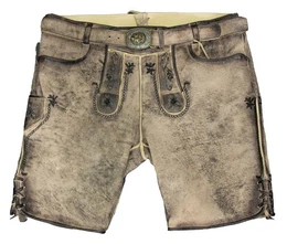Trachtenlederhose Kurze Trachten Lederhose 'Horb' mit Grtel