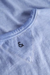 colours & sons T-Shirt Oil Dyed Hellblau/Blau/Lila