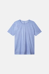 colours & sons T-Shirt Oil Dyed Hellblau/Blau/Lila