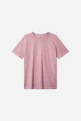colours & sons T-Shirt Oil Dyed Rosa/Lila