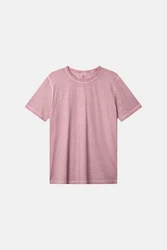 colours & sons T-Shirt Oil Dyed Rosa/Lila