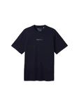 TOM TAILOR Denim T-Shirt mit Logo Print Dunkelblau