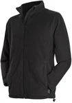 Stedman Fleecejacke Active Fleece Jacket Schwarz/Dunkelgrau/Grau