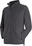 Stedman Fleecejacke Active Fleece Jacket Dunkelgrau/Grau/Hellgrau